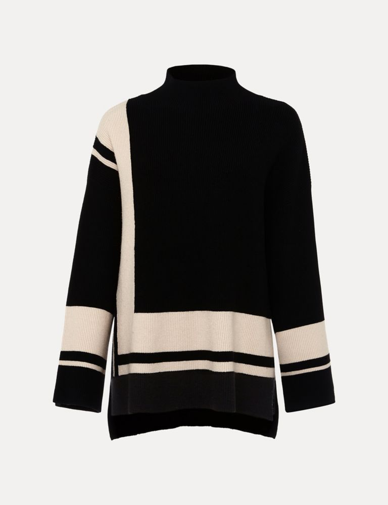 Striped Ribbed Round Neck Relaxed Jumper | Phase Eight | M&S