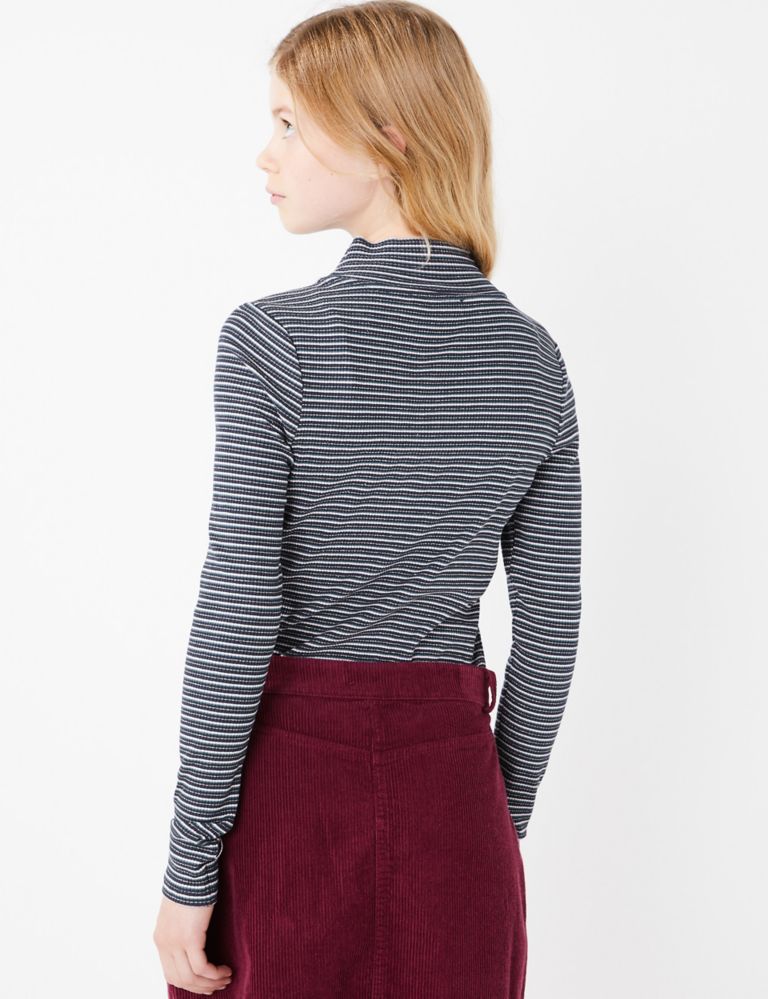 Striped Ribbed Top (3-16 Years) 4 of 5