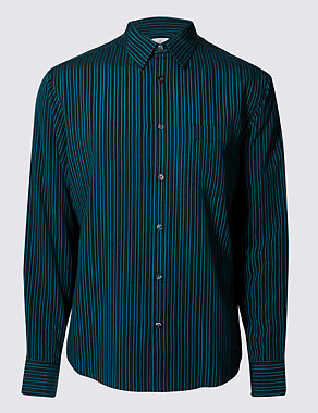 Striped Shirt with Pocket Image 2 of 4