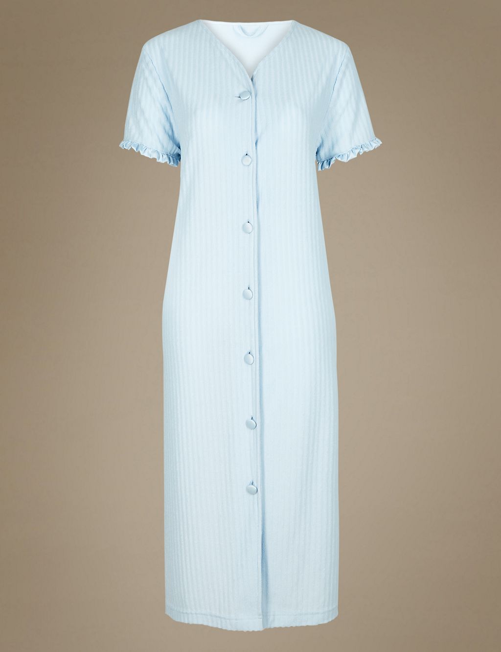 Striped Short Sleeve Dressing Gown 1 of 4