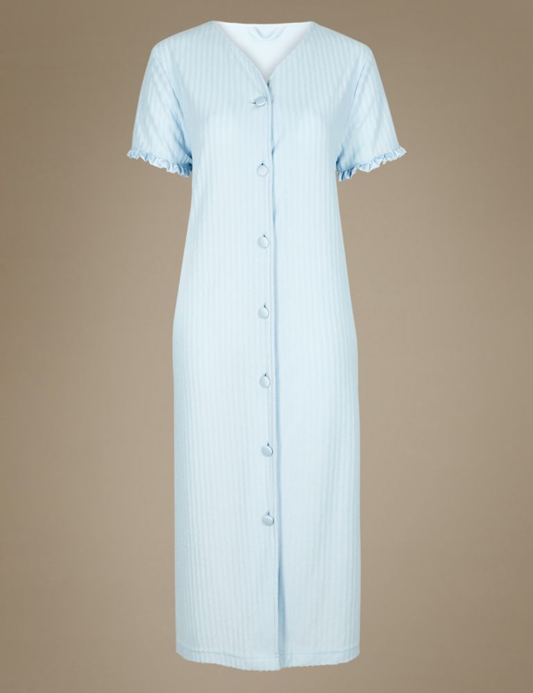 Striped Short Sleeve Dressing Gown 2 of 4