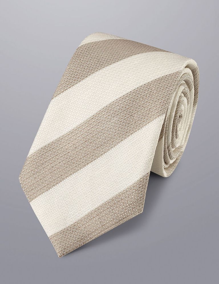 Striped Silk Rich Tie 1 of 2