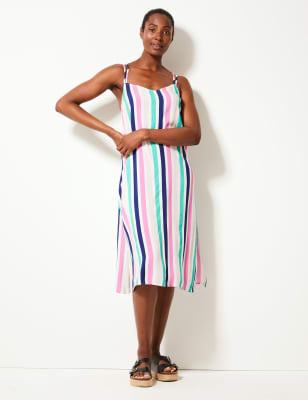 Striped beach dress sale