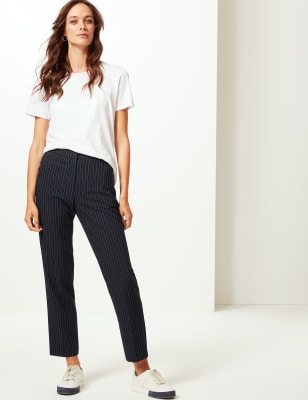 Ladies sales striped trousers