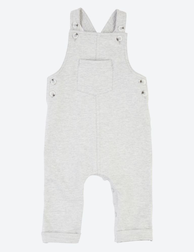 Striped Sweat Dungarees 1 of 3