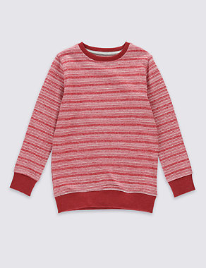 Striped Sweat Top (1-7 Years) Image 2 of 3