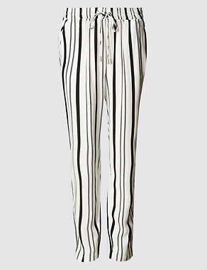 Striped Tapered Leg Trousers Image 2 of 4