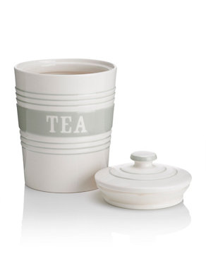 Striped Tea Storage Jar Image 2 of 3