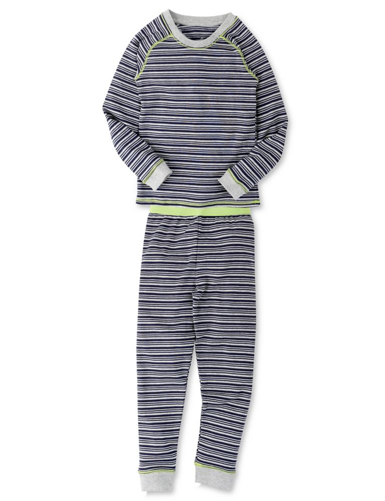Striped Thermal Top & Pants Set 1 of 3
