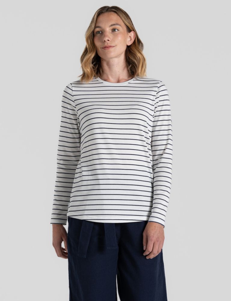 Striped Top with Cotton 1 of 4