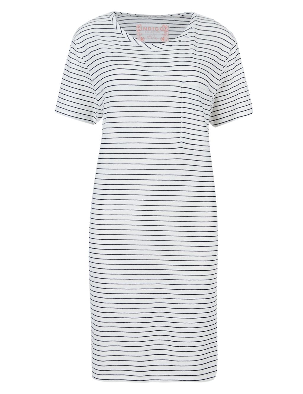 Striped Tunic Dress with Linen 1 of 4