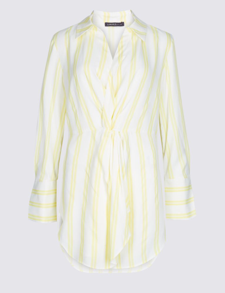 Striped Twisted Long Sleeve Shirt 2 of 4