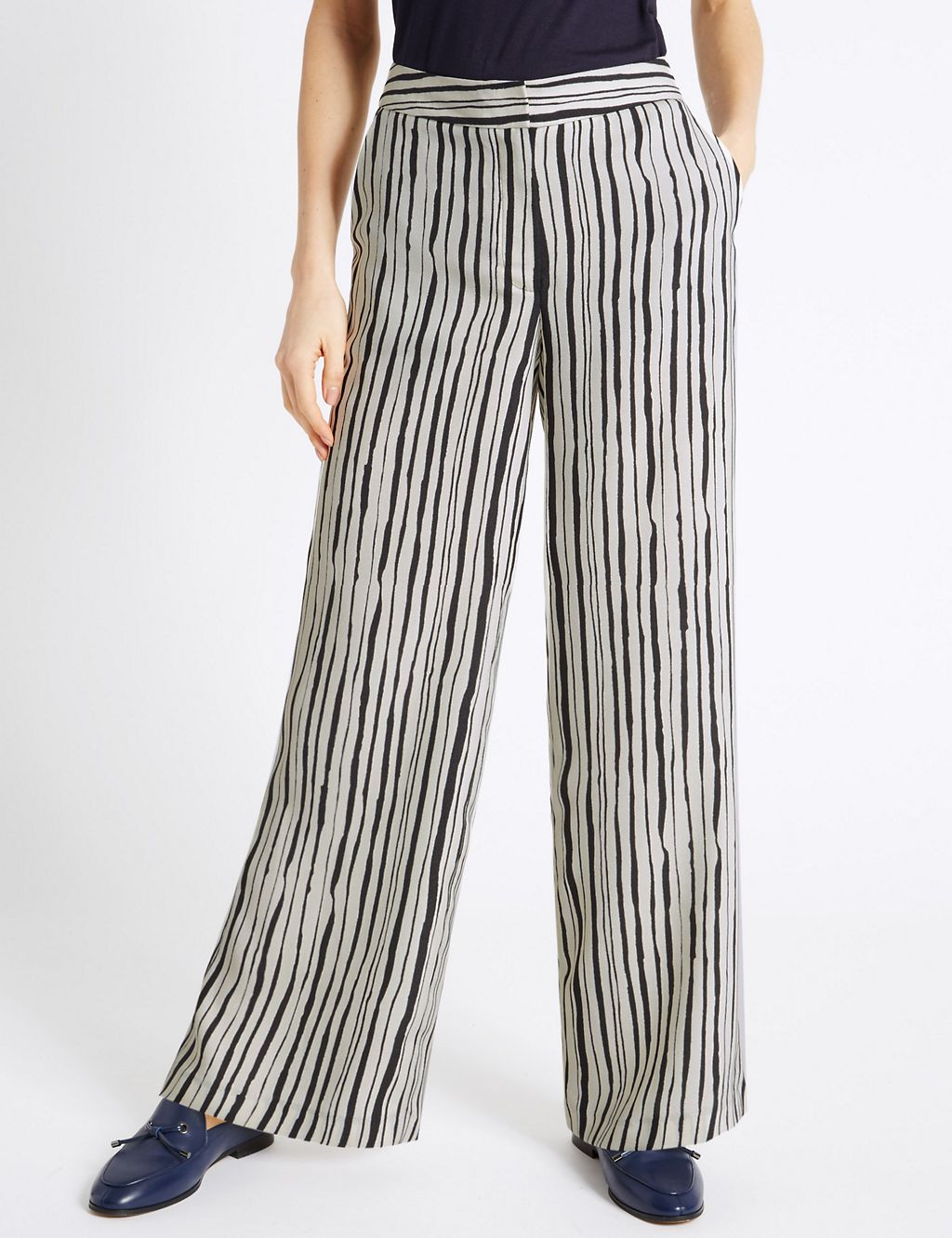 Striped Wide Leg Trousers 2 of 6