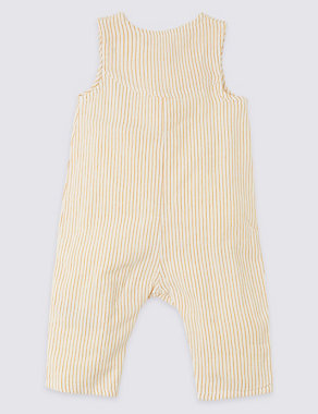 Striped Woven Romper Image 2 of 3