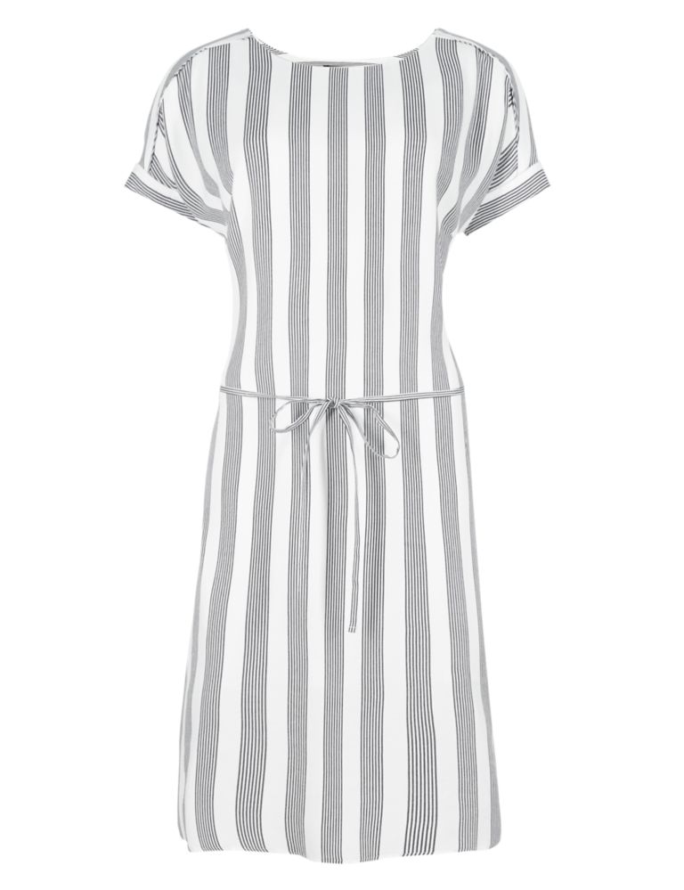 Striped Woven Shift Dress 3 of 4