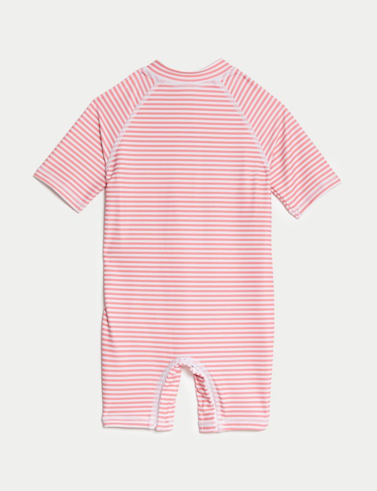 Striped Zip Swimsuit (0-3 Yrs) 2 of 3