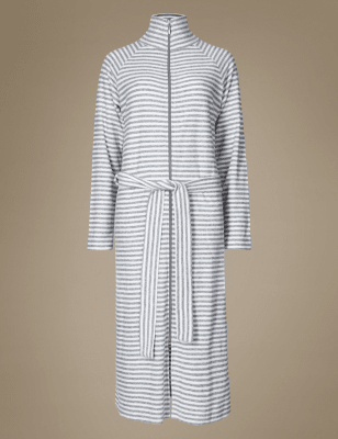 m&s dressing gown with zip