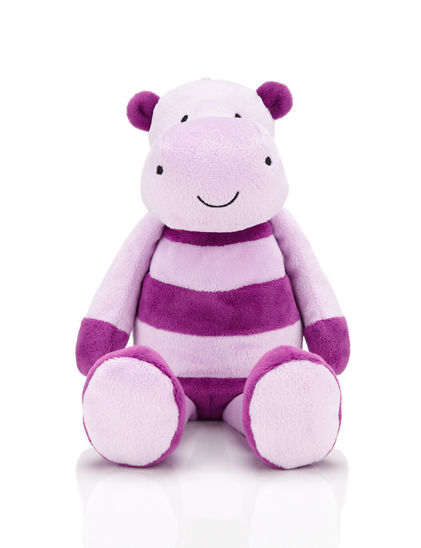 Stripy Hippo Soft Toy Image 1 of 2