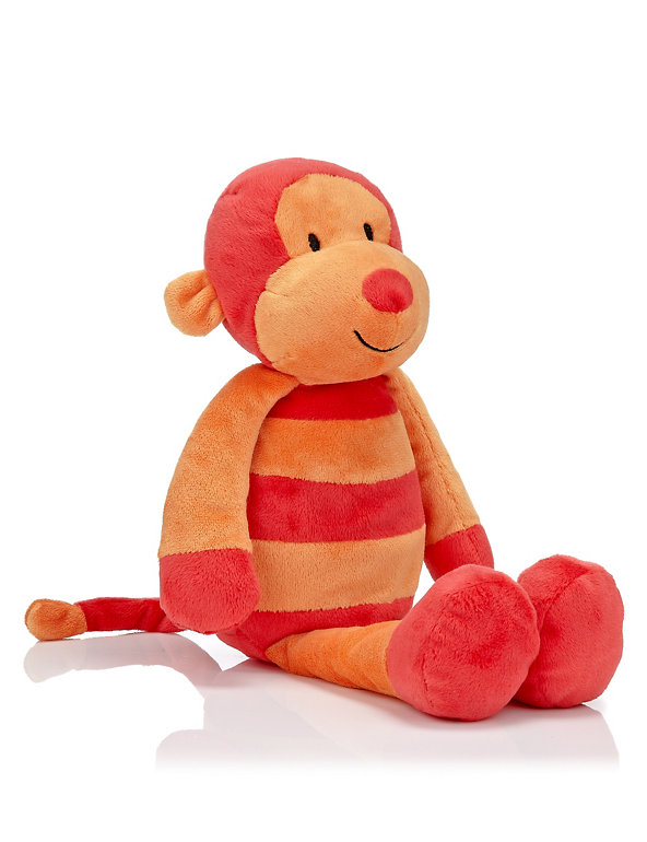 Stripy Monkey Soft Toy M S