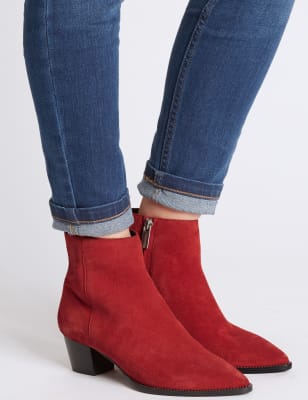 M&s clearance red boots