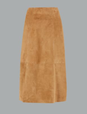 Long suede clearance skirt size 18