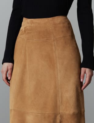 Long suede hotsell skirt size 18