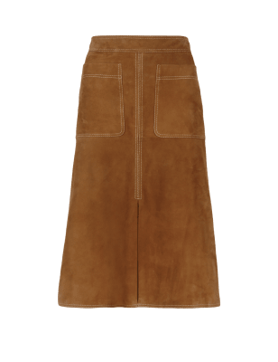 Suede A-Line Skirt Image 3 of 4