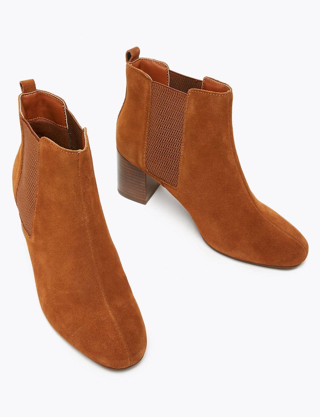 Suede Almond Toe Ankle Boots 2 of 5