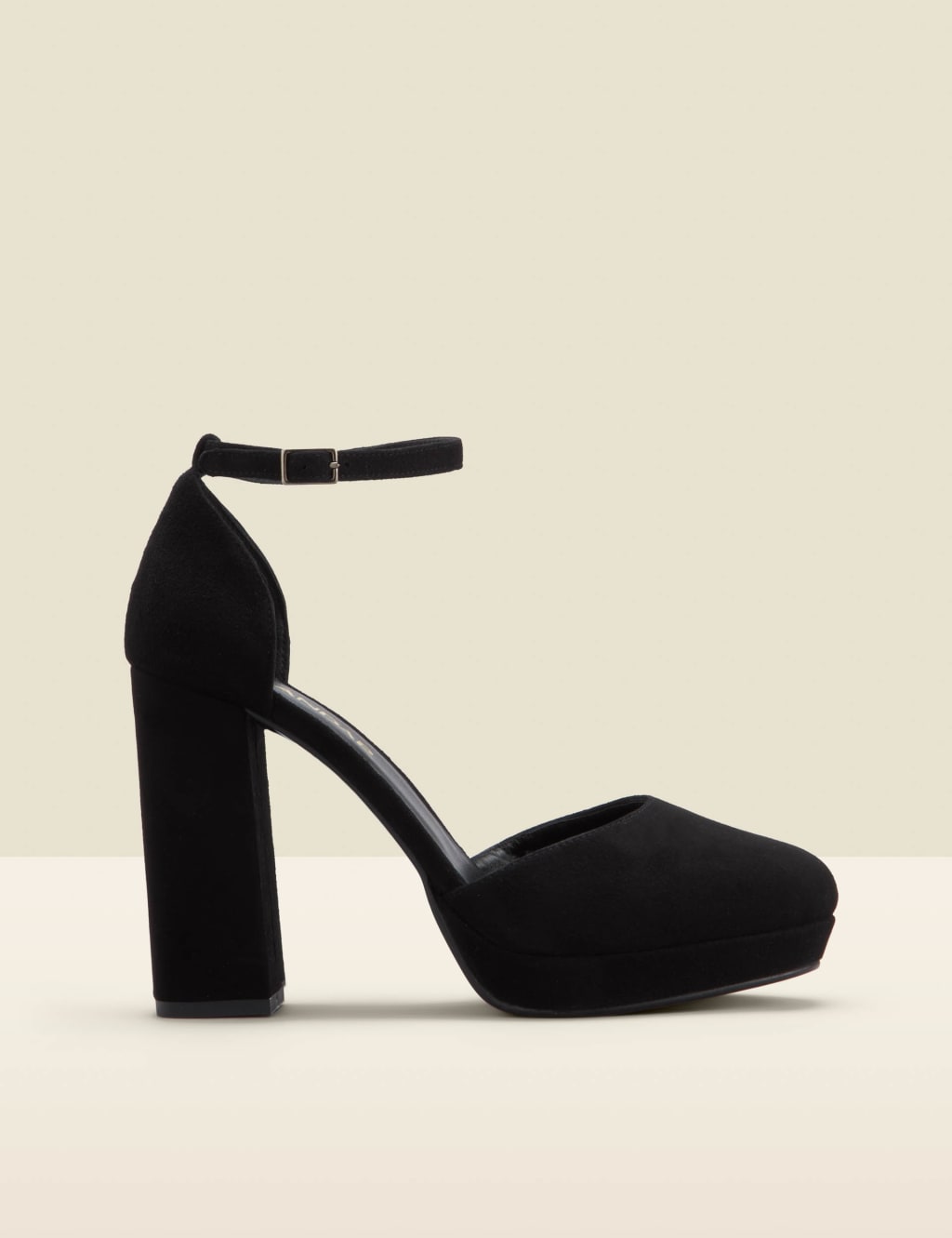 Suede Ankle Strap Platform Sandals, SOSANDAR