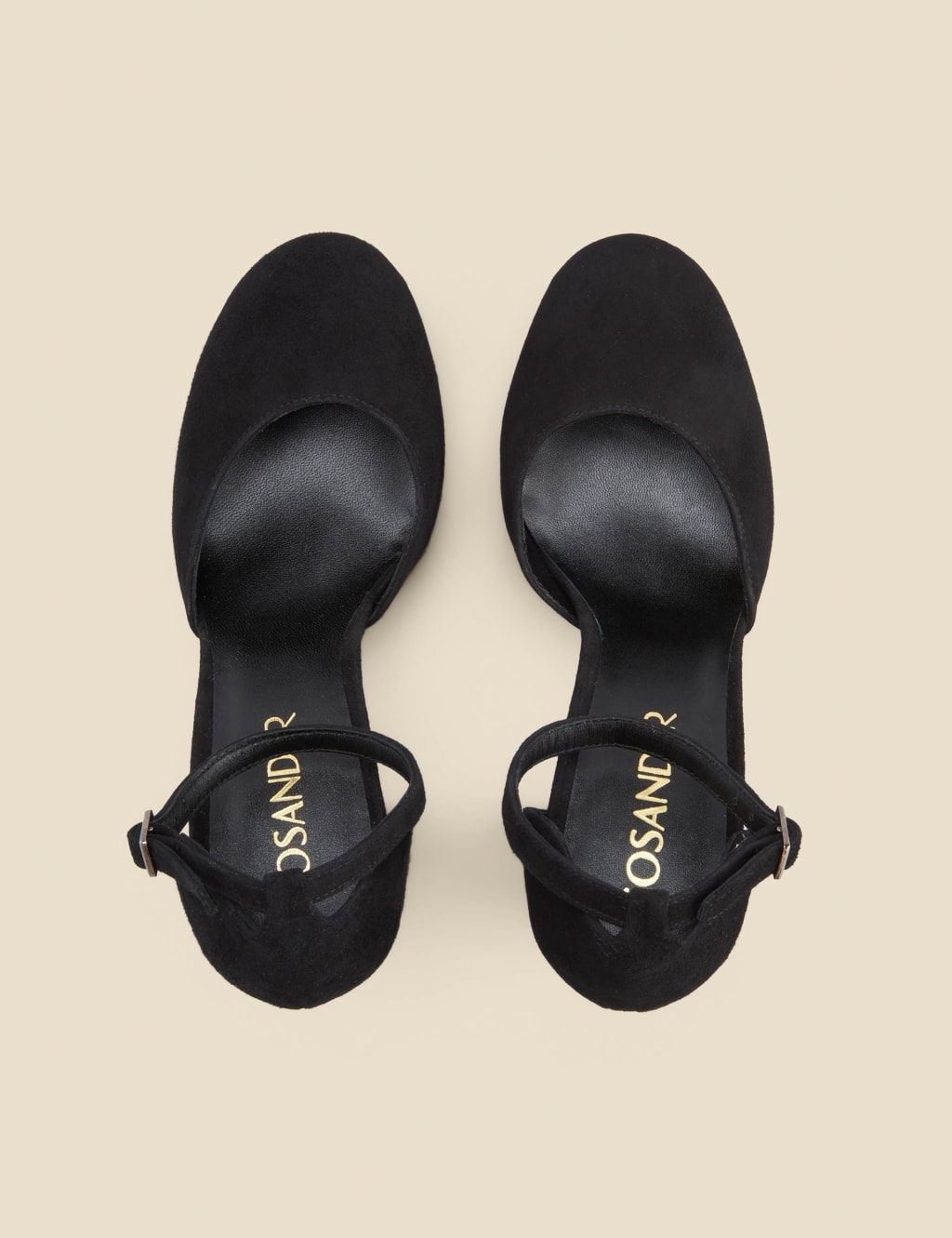 Suede Ankle Strap Platform Sandals SOSANDAR M S