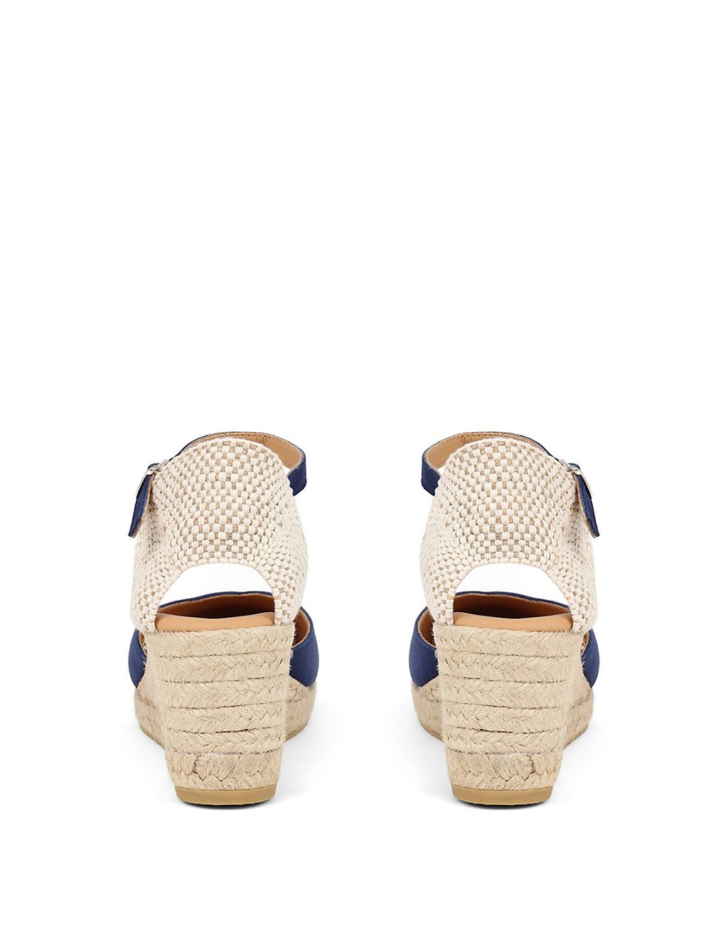 Suede Ankle Strap Wedge Espadrilles 5 of 8