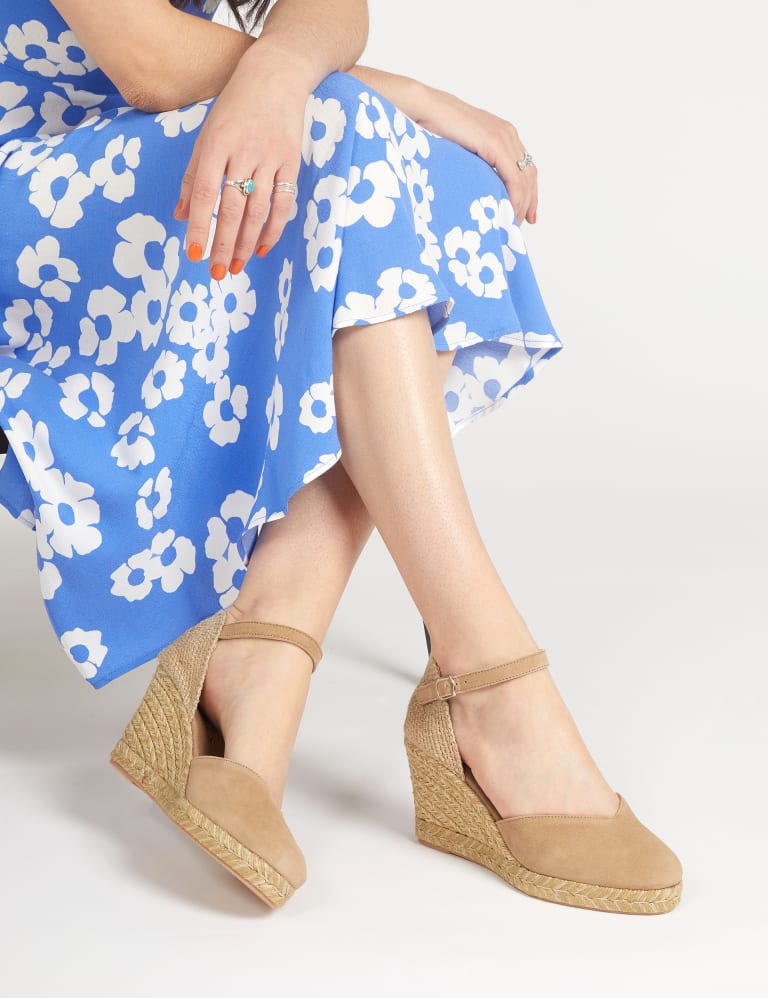 Buy Suede Ankle Strap Wedge Espadrilles | Jones Bootmaker | M&S