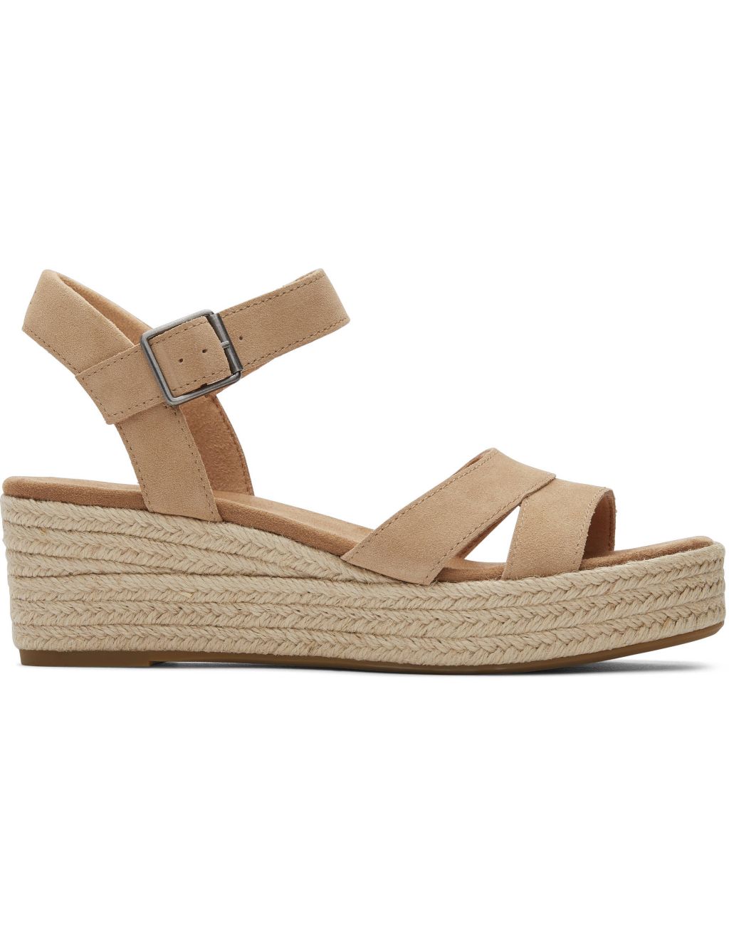Suede Ankle Strap Wedge Sandals 1 of 5