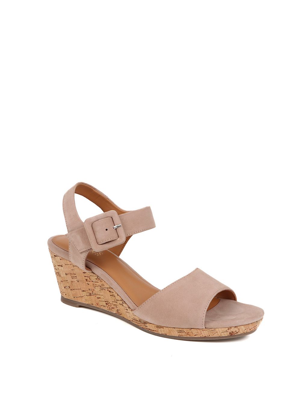 Suede Ankle Strap Wedge Sandals 6 of 7