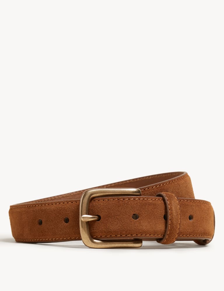 Suede Belt | Autograph | M&S