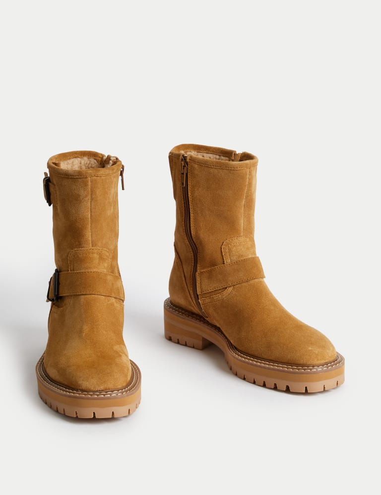 Nubuck sale biker boots