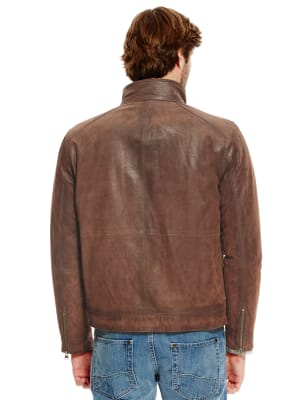 Marks and spencer leather biker outlet jacket