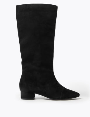 Almond toe hot sale knee high boots