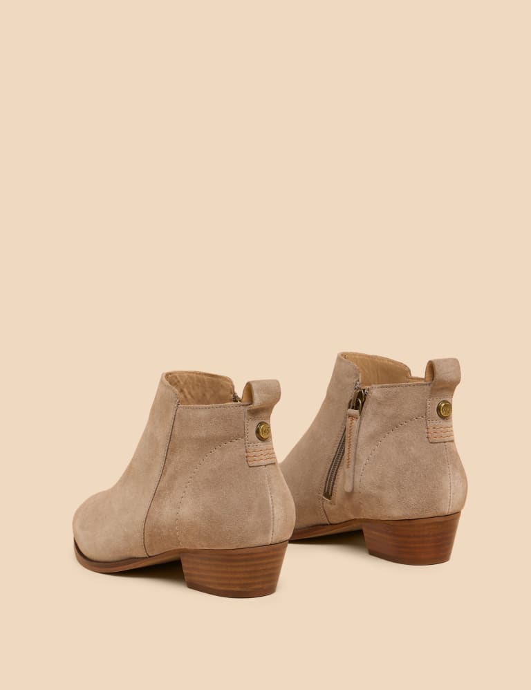 M&s white 2025 ankle boots