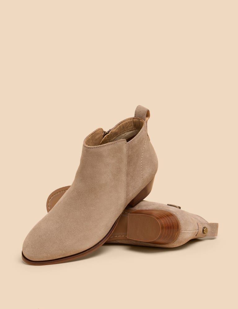 Suede Block Heel Ankle Boots White Stuff M S