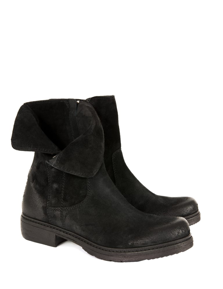 Suede Block Heel Ankle Boots 3 of 3