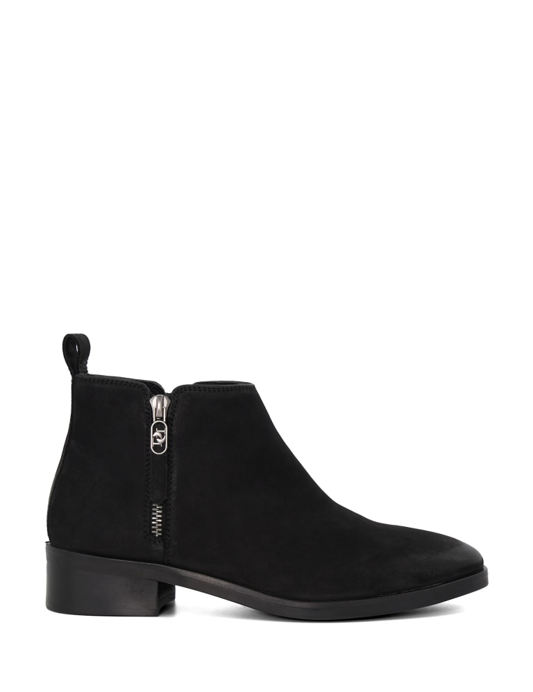 Suede Block Heel Ankle Boots 1 of 5