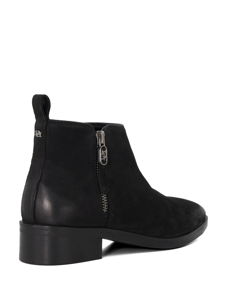 Suede Block Heel Ankle Boots 4 of 5