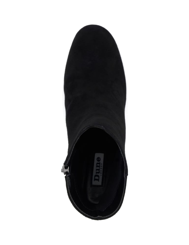 Dune black suede ankle boots store