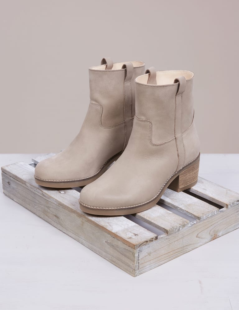 Cream suede ankle boots cheap