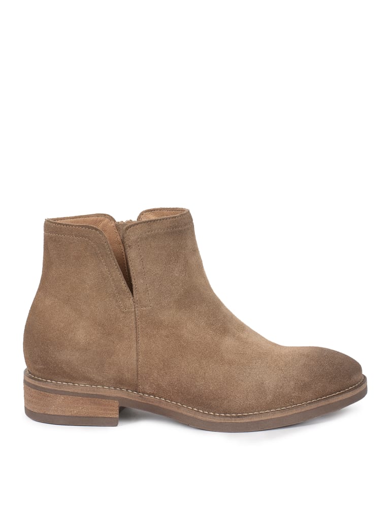 Suede Block Heel Ankle Boots 2 of 4