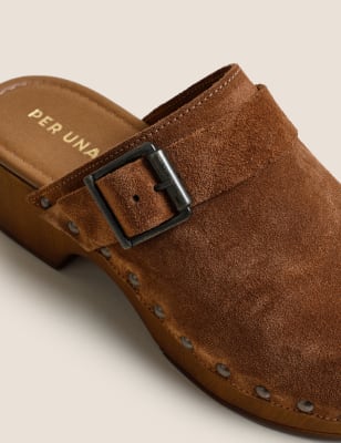 slip on clogs with heel