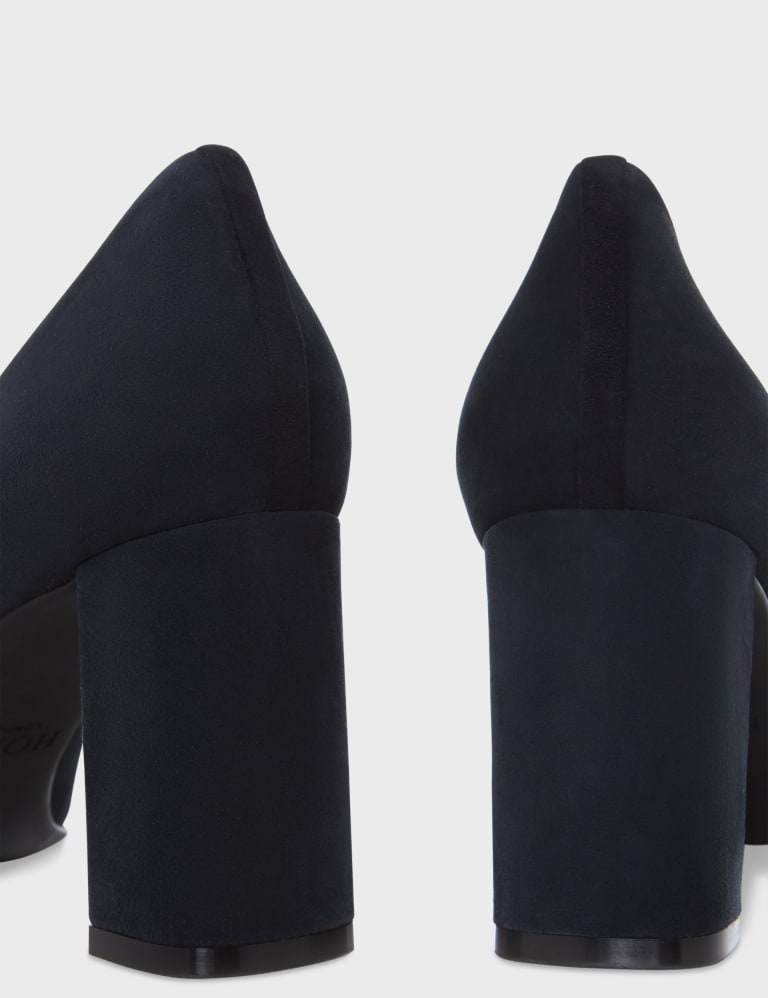Hobbs black cheap suede shoes
