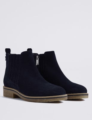 Women's crepe sole ankle boots clearance