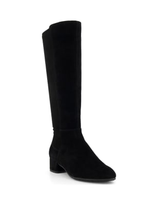 Low heel 2024 long boots